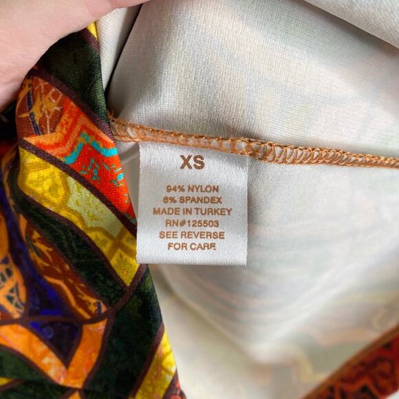 Torn By RONNY KOBO Morgan Dress in Gold Multi Tribal Size Extra Small Bodycon - Picture 5 of 7